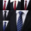 (Red Hand)Stripes Pattern Tie Men Polyester Stylish Accessories For Occasion Special 6