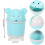Cute Desktop Trash Desktop With Lid Small Paper Basket  Flip Plastic Trash Can 6