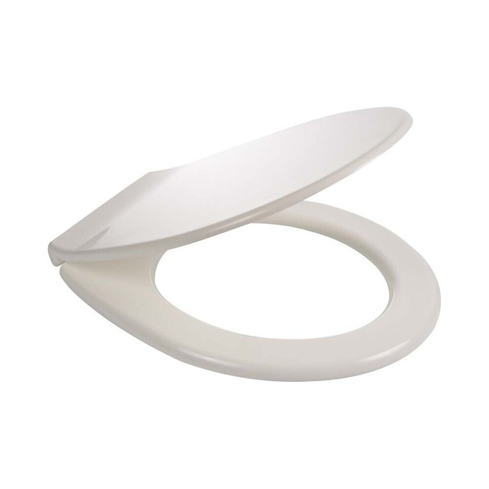 Balterley Standard Round Toilet Seat Plastic Hinge – White