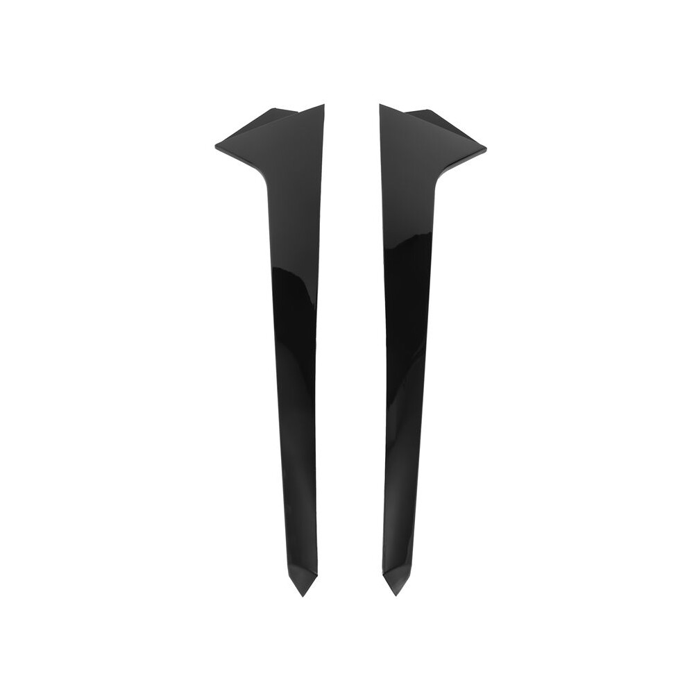 Car Glossy Rear Window Side Spoiler Canards Splitter For- R- 2017-2022 Windshield Trim Sticker Black 4711954555732
