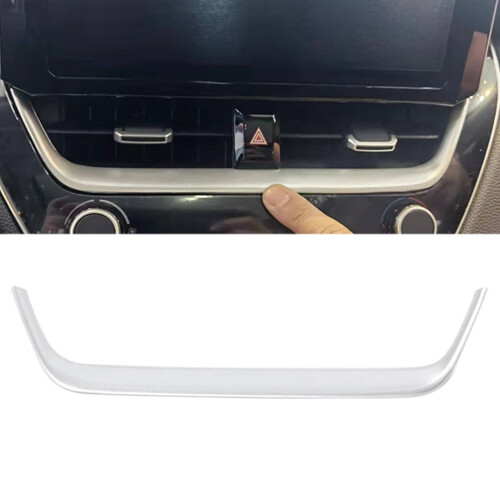 Center Console Dashboard Navigation Air Vent Frame Cover Trim for    2021 2022 Silver 2
