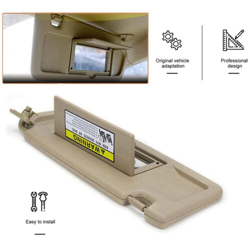 Car Interior Sun Visor Shield Warm Grey Shade Board 83280-SNA-A01ZE per   2006-2011 1