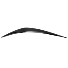 For - 1 Series F20 Late 118I 120I 2015-2019 Bright Black Front Headlight Lamp Cover Strip Eyebrow Trim Sticker