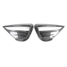 Bil-Dimljushuvar ÖGonbrynsöGa Vindknivsskydd Dimljusskydd Spoiler för  Model Y 2021-2022 Bright Carbon Fiber