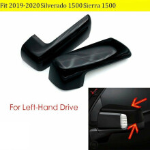 per Chevy Silverado / Sierra 1500 2019-2021 Nero Lucido Top Half Side Door Mirror Cover Rear View Mirror Cover Cap