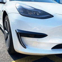 Auto Paraurti Anteriore Splitter Spoiler Coperture Trim Fendinebbia Sopracciglio Coltello un Vento per Model 3 2017-2023 ABS Fibra di Carbonio