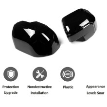 For Maverick 2022 2023 Rear View Mirror Outside Housing Door Side Rearview Mirror Cover Cap Trim (Bright Black)