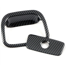 Embellecedor de la Cubierta de la Manija de la Guantera de Almacenamiento Interior de Fibra de Carbono del AutomóVil para Durango 2011-2020