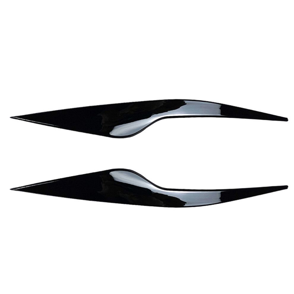 Car Glossy Headlights Eyebrows Eyelids Cover Eyelash Lamp Stickers For Focus Mk2.5 2008-2011 Black/Light 4713086580415