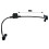 60cm 16 Pin Right Angle Universal OBD2 Splitter Y Open Cable for GPS Tracker Device Car OBD Interface Conversion Cable 5