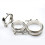 Flange de Escape Universal, BraçAdeira em Forma de V, BraçAdeira de Banda V Kit de Escape Turbo V de 3 Polegadas para SS304 3 6