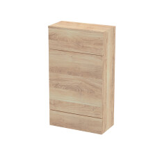 Alrewas Contemporary Floor Standing WC Unit, Bleached Oak, 500mm