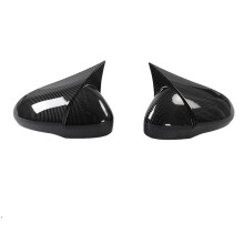 Carbon Fiber Car Door Side Rearview Mirror Cover Side Mirror Cap Sticker Trim for Mondeo/Fusion 2013 -2018