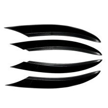 ABS Glossy Black Front Bumper Lower Grille Frame Fog Light Cover Trim for C Class W205 C200 C260 2019+