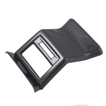For ID.4X ID.4 ID4 2021 2022 Carbon Fiber Car Rear Air Outlet Vent Cover Trim Anti-Kick Decoration Sticker Accessories