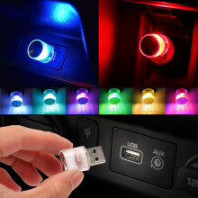 7 Kleur USB Licht LED Modellering Auto RV Omgevingslicht Neon Interieur USB Plug Lamp Computer Mobiele Power Nachtlampje B