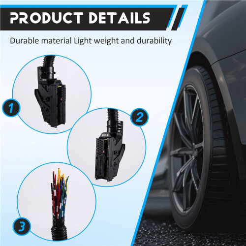 16Pin EDC7 Common Rail Connector PC Board ECU Socket Injector Module Plug with Wire Harness for Boschs 89 Pin