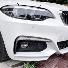 Strisce Spoiler Splitter per Paraurti Anteriore Auto per Serie 2 F22 F23 M Sport 2015-2019 Finiture a Lama D'Aria in Fibra di Carbonio