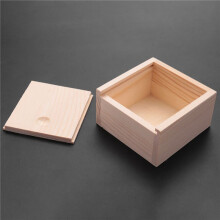 6X Small Einfache Holz Aufbewahrungsbox Fall für Schmuck Kleine Gadgets Geschenk Holzfarbe
