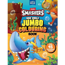 Smashers Dino World Jumbo Colouring Book by Creative Mile Paperback Bo