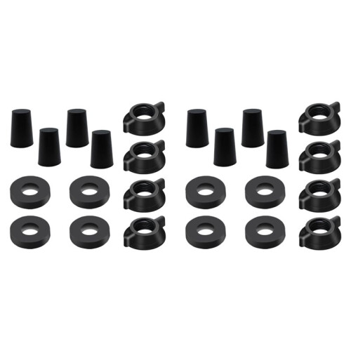 Replacement Kit for Berkey Water Filter System Elements - 8 Wing Nuts, 8 Washers & 8 Silicone Blocking Plugs 1