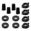 Replacement Kit for Berkey Water Filter System Elements - 8 Wing Nuts, 8 Washers & 8 Silicone Blocking Plugs 3