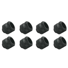 8PCS Hard Tube Fitting Kit for OD14mm Acrylic PETG Hard Compression Connector for Computer Water Cooling