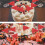 600 Pcs Solid Red Toothpick Flags Small  Plain Red Color Stick Cupcake Toppers Flags DIY Decoration 6
