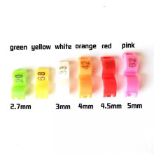 (mix, 2.7mm(20pcs)) NEW Small Birds Clip Rings - Canary Parrot ParaKeet Finches(2.7/3.0/4/4.5/5mm)