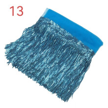 (Blue) 10Y Sequin Fringe Trim Tassel Glitter Lace Fringes for Dance Clothes Dress HOT