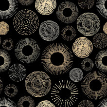 Papel pintado Boho geométrico autoadhesivo elegante negro y dorado 44,5 cm x 7 m — vinilo decorativo muebles
