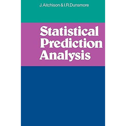 Statistical Prediction Analysis by J. Aitchison Paperback Book