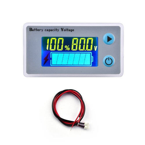 Universal Battery Tester Capacity Voltmeter Tester Charging System Analyzer LCD Display Lead-Acid Indicator Tools 36V