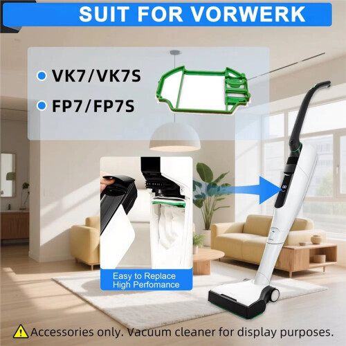 6 Stück Staubsaugerfilter für  Kobold VK7 FP7 Premium-Ersatzfilter 1