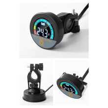 5918 DC8-100V Digital Circular Voltmeter Waterproof Battery Capacity Monitor Car Voltage Meter Tester Battery Level 2pc