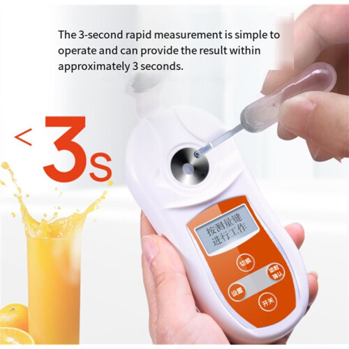 Digital Refractometer 0-32% Brix Meter Honey Sugar Concentration Detector Optical Instrument for Fruit Juice 1