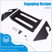 Circular Saw Holder Wall Mount Storage Rack Organizer for Workshop Shed Garage Home Fit Most of Circular Saw