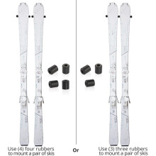 Supporto da Parete per Sci - Appendiabiti Anti-Danni, Moderno Supporto Verticale Galleggiante, Supporto con Gancio A Clip per Riporre In Modo Sicuro 8