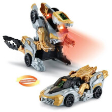 VTECH - Switch & Go Dinos - 1'Click - Vulcanion, Mega Drache - Kind - Batterie - Braun, Schwarz und Grau
