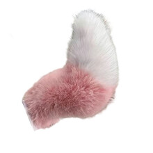 Electric Wagging Plush Tail for Car Voice Remote Control Moving Animal Tail Decor for Scooter Motorcycle