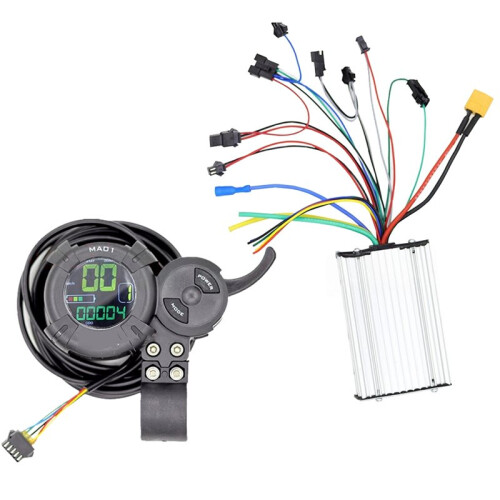 Universal Controller for Electric Scooters 48V-60V 25A 6-Channel LCD Display Accelerator Scooter Motor Controller