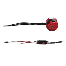 2204 2100kv PH3.0 Brushless Motor Brushless Outrunner Motor for RC Axial SCX24 TRX4M 1/18 1/24 Crawler Car with 30A ESC