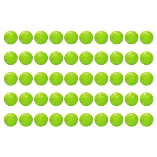50 Pack Practice  Balls 42mm Soft PU Realistic Feel Limited Flight Green