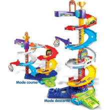 VTECH - Tut Tut Boliden - Mega Spiralen Circuit 2 in 1 (+ Titouan, Verrückter Fahrer)