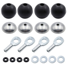 5mm Cable Hardware Kit for Gym Pulley  Stoppers, Eyelets & Connectors for DIY Fitness Cable Repair