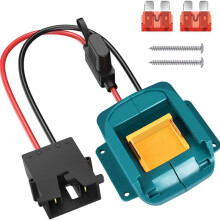 Power Adapter for 18V LXT Battery with Wire Harness Connector and Fuse Holder, for 12 V