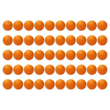 50 Pack Practice  Balls 42mm Soft PU Realistic Feel Limited Flight Orange
