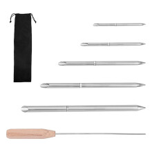 7-Piece Stainless Steel Rope Splicing Tool Set for Various Rope Diameters with Storage Bag