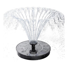 Solar Bird Bath Fountains Pump with 6 Nozzles,Free Standing Floating Water Fountain Pump for Bird Bath,Garden,Pond