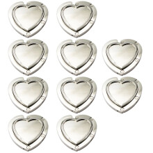 Foldable Heart-Shaped Handbag Hanger - Table Hook for Bags, Purses & Home Decor Gift Idea Compact Stylish Desk Accessory